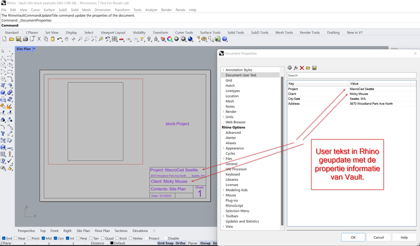 Screenshot Rhino Vault plug in 5 login Autodesk Vault